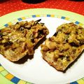 Croûtes de champignons au curry