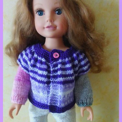 Mickaëlla et son nouveau cardigan