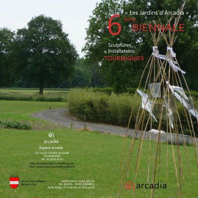 6 ème BIENNALE " Les Jardins d'Arcadia" Sculptures § Installations à TOURMIGNIES