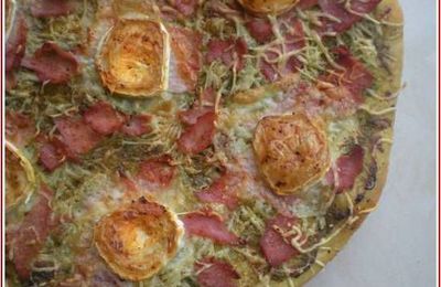 Pizza au Pesto