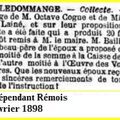 Lundi 07 Février 1898 Mariage d’Octave COGNE avec Juliette LAINÉ