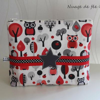 Pochette hibou 