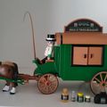 Chariot custom Western Doc Hitchells avec du "snake Oil" de Javier De La Calle Paramas