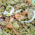 Salade de semoule aux crevettes
