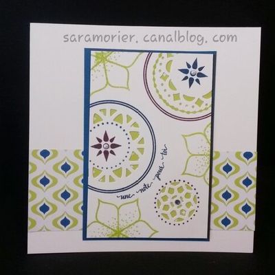 Carte stampin up Beauté orientale 