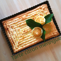 Tarte citron meringuée - Version meringue française -