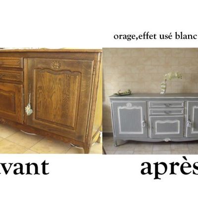 buffet relooker nettoyage a l'eleoclean( produit