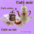 CAFÉ NOIR , CAFÉ CRÊME