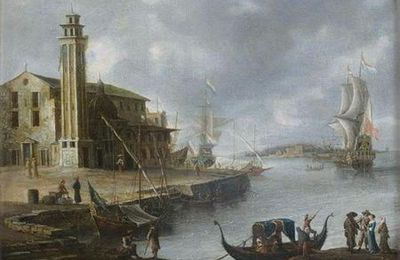 Deux vues de Venise par Jan Abrahamsz Beerstraten & Giacomo Guardi  (attribué à)