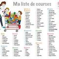 Liste de courses à imprimer