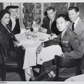 1954, San Francisco - Marilyn & Joe au restaurant