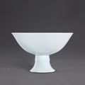 A white anhua-decorated 'bajixiang' stem bowl, Mark and period of Yongzheng (1723-1735)