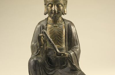 Seated Figure of an Arhat (luohan), Ming dynasty, late 14th–15th century