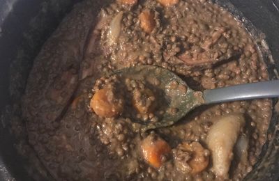 Lentilles saucisse (cookeo)
