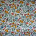 1327 - Tissu ancien petites fleurs 53 x 160