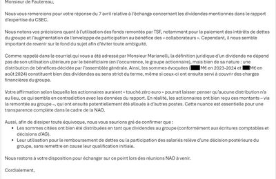 Deuxième réunion NAO - 6 mai 2025