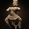 Cambodian Athlete Sculpture. Sandstone, Khmer,