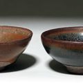 Two Hare's Fur Cups, Song Dynasty