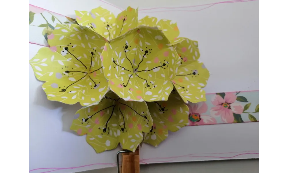 carte pop up fleurs