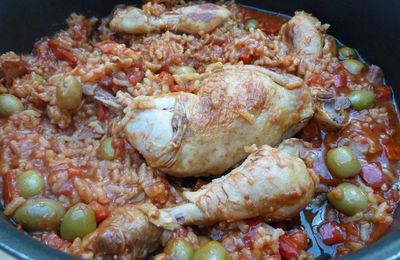 Poulet au riz et olive