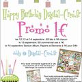 Promo birthday at Digital crea