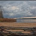 quiétude sur le lac de sanguinet (Landes)