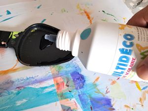 Avec l'encre à l'eau Multidéco