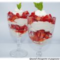 VERRINES DE FRAISES, CHANTILLY CREME/MASCARPONE