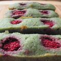 Financier pistache framboise