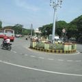 Rond-point à Mysore (Inde)