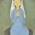 Mai Trung Thu (1906-1980), Lady praying, 1954