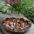 Tian de  tomates et courgettes confites