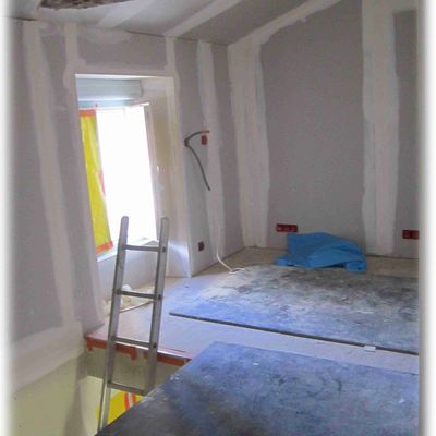 Fin du placo de l'étage