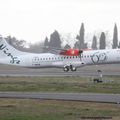 Aéroport: Toulouse-Blagnac(TLS-LFBO): Wings Air: ATR 72-600 (ATR 72-212A): PK-WHS: F-WWEM: MSN:1307. Livery 60Th ATR 72 TO LION.