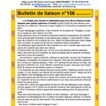 Bulletin de liaison n° 106