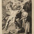 P.-P. Rubens (d'après). Homo natus de muliere... Job tourmenté par les démons et moqué par sa femme.