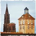 Cathédrale de Strasbourg et Porte de l'Hôpital