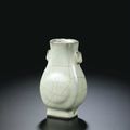 A small guan-type vase, hu, Yuan dynasty 