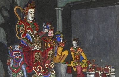 Suzanne Bonnal de Noreuil, alias Mirandole Nguyên Viêt Chù (1888-après 1960), Intérieur d'une pagode