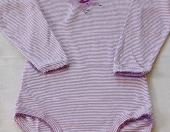 Body Petit Bateau neuf 36 mois milleraie mauve