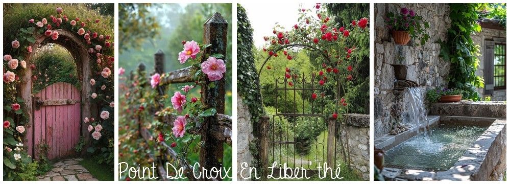 ♥  POINT DE CROIX EN LIBER ' thé  ♥