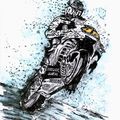 Dessin portrait de sportif : Valentino Rossi Surnommé « The Doctor »N°46