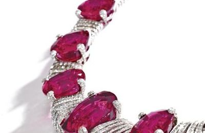 Rubellite and Diamond jewelry @ Sotheby's. Magnificent Jewels, 09 Dec 10, New York 