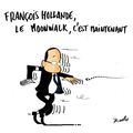 François Hollande, le Moonwalk c'est maintenant - par Rodho - 30 octobre 2013