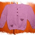 Cardigan papillon