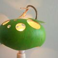 Lampe en calebasse "La Green" n°1