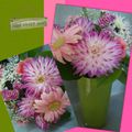 Bouquet Dahlias Gerberas version rose