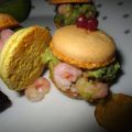 MINI MACARONS à l'avocat et crevettes