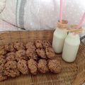 Gluten free oatmeal choc cherries cookies