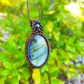 Pendentif pierre Labradorite